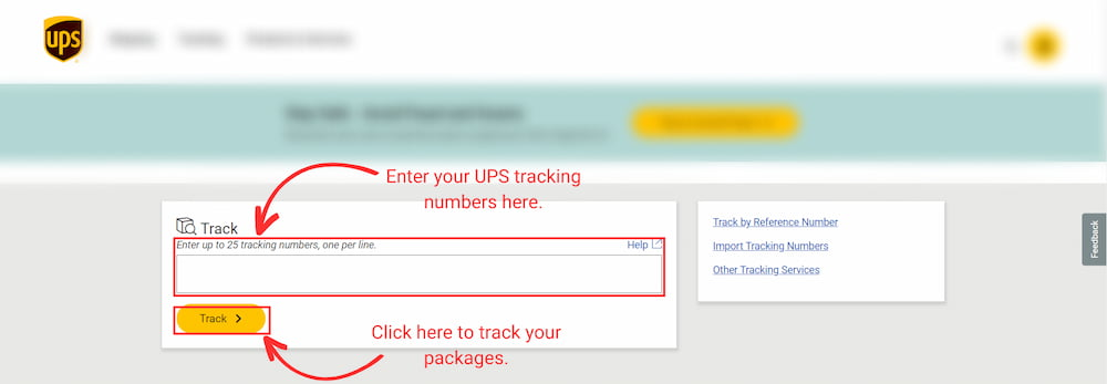 UPS tracking service